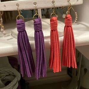 Tassel statement earrings